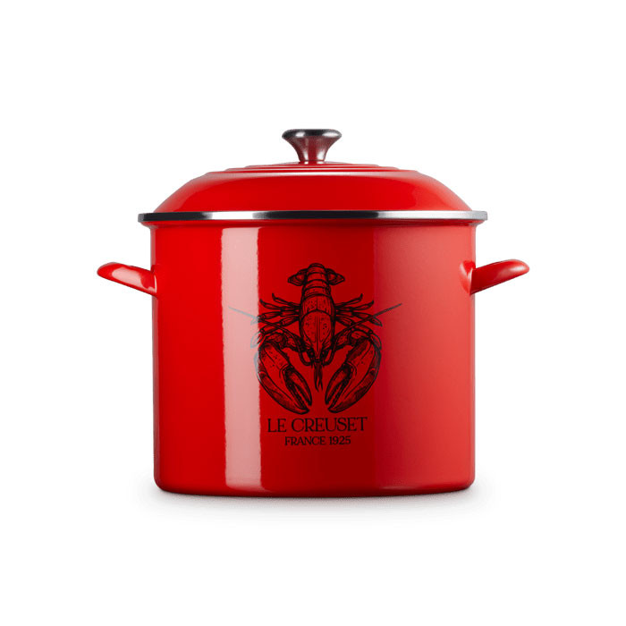 Le Creuset 10 Qt. Traditional Lobster Stockpot in Carmin