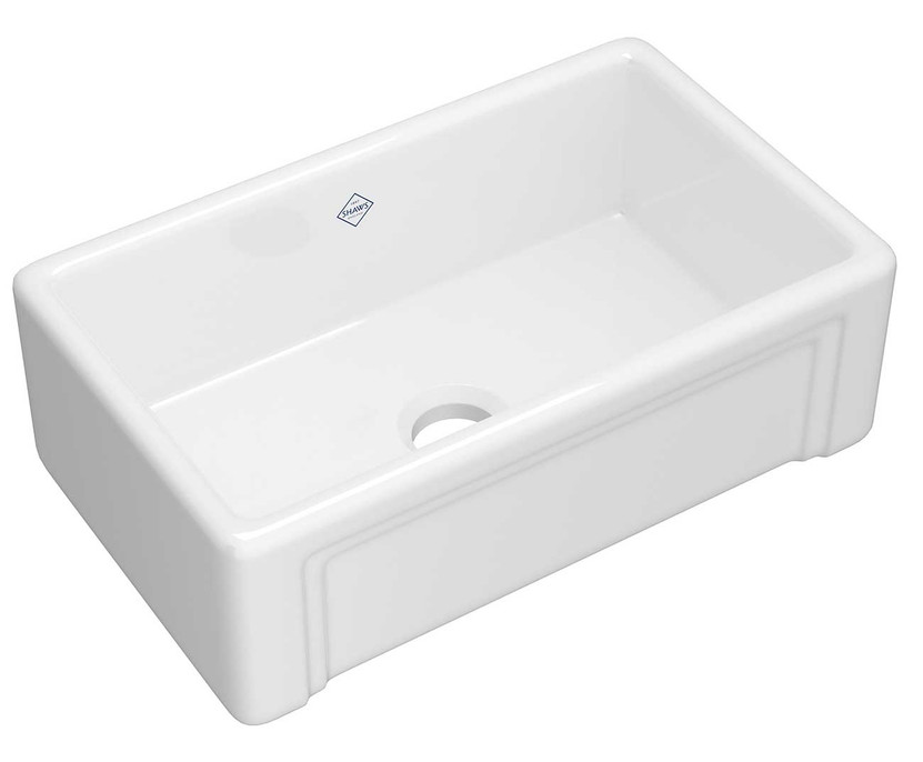 Rohl Shaws Original Egerton Fireclay Sink 30-Inch in White