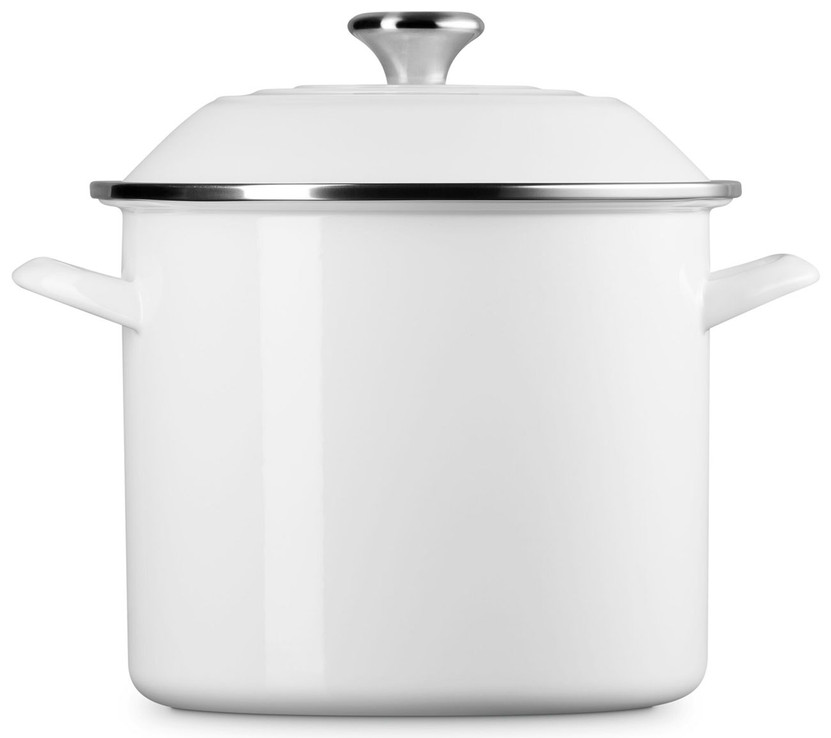 Le Creuset 10 Qt. Classic Round Stockpot in White