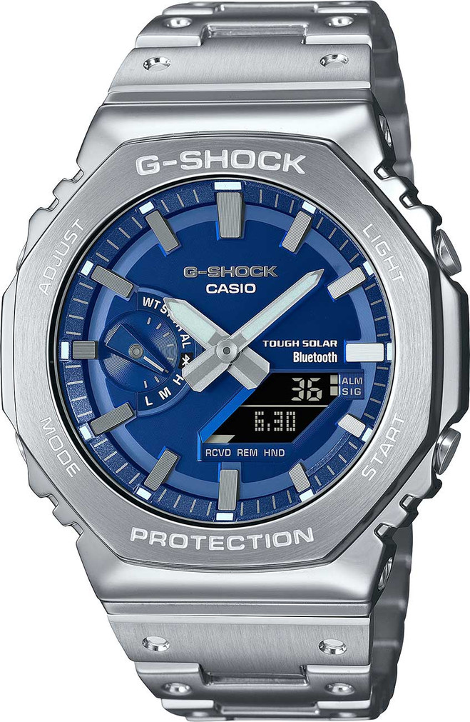 G-Shock Full Metal Watch 2100 Series 44mm with Vibrant Blue Dial