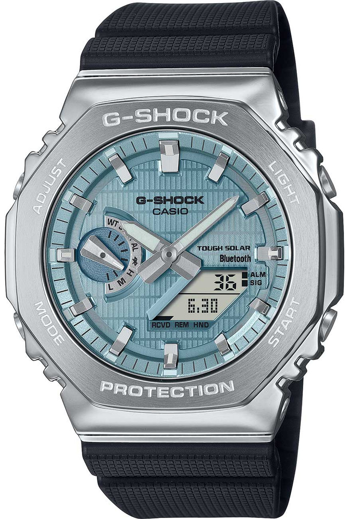 G-Shock G-Steel Watch 2100 Series 45mm with Blue Dial