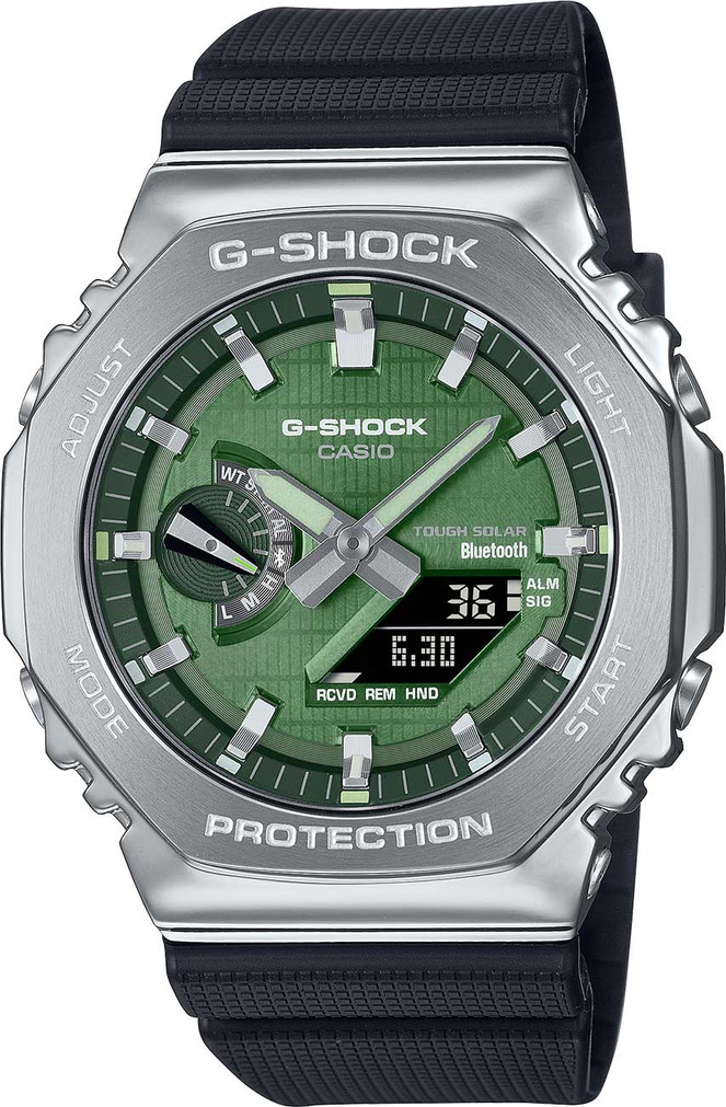 G-Shock G-Steel Watch 2100 Series 45mm with Green Dial