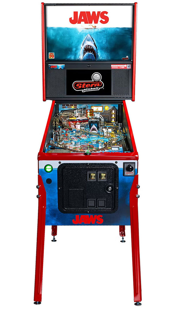 Stern Pinball JAWS 50th Anniversary Premium Edition Pinball Machine