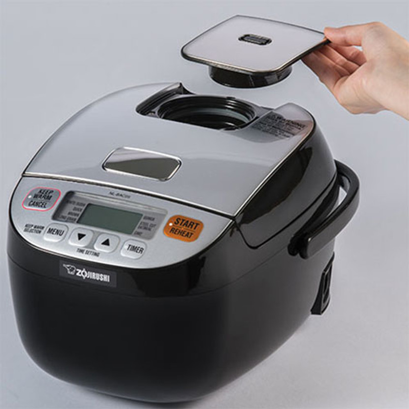 Zojirushi Micom BlackSilver 3 Cup Rice Cooker And Warmer