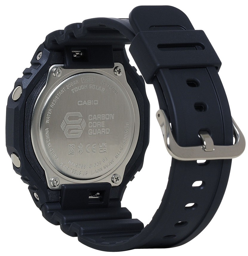 G-Shock Analog-Digital 2100 Series Black CarbonResin Watch, 45.4mm