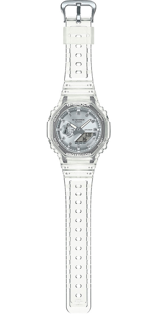 G-Shock Analog-Digital 2100 Series Watch 45.4mm with Silver Dial