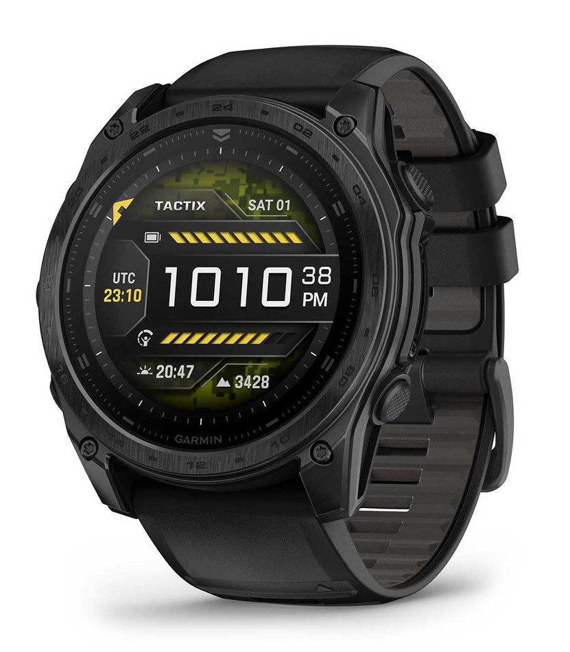 Garmin tactix 8 AMOLED Smartwatch 51mm Black Case with BlackPebble Gray Band