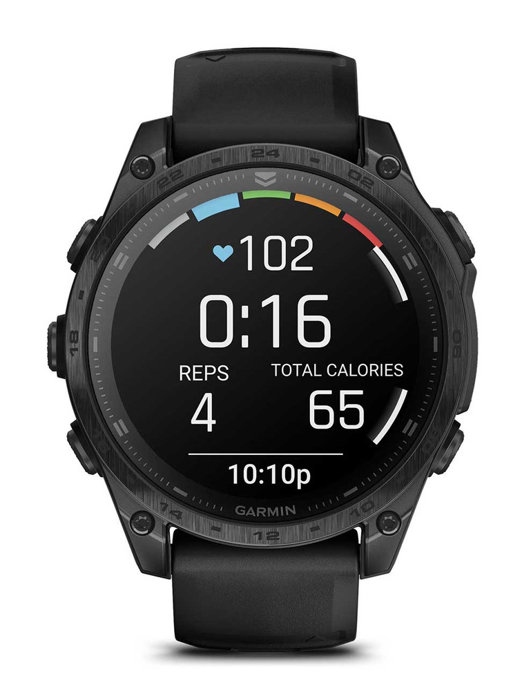 Garmin tactix 8 AMOLED Smartwatch 47mm Black Case with BlackPebble Gray Band