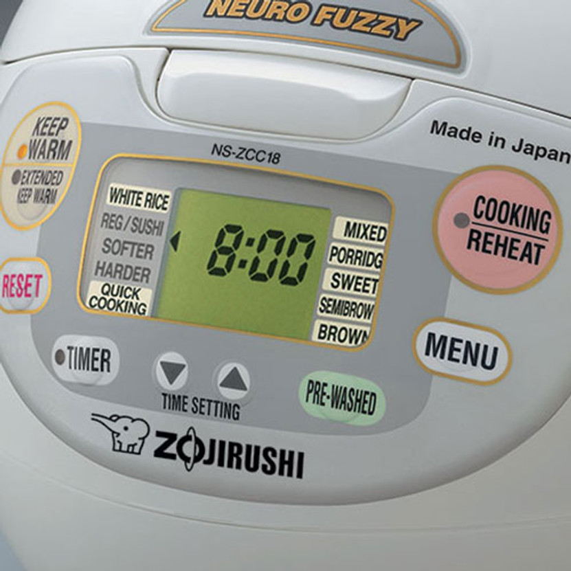 Zojirushi Neuro Premium White Fuzzy Rice Cooker And Warmer