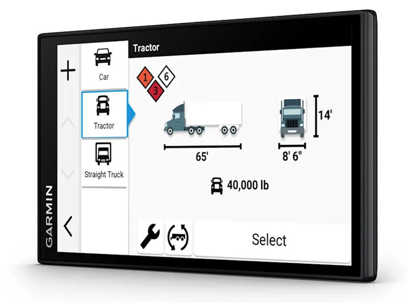 Garmin dezl OTR620 Trucking GPS 6-Inch with Custom Truck Routing