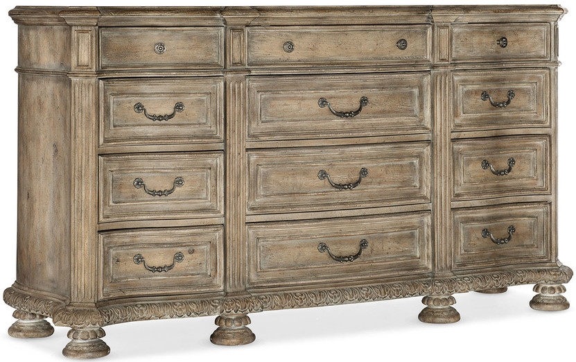Hooker Furniture Bedroom Castella Twelve Drawer Dresser
