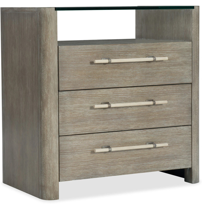 Hooker Furniture Bedroom Affinity Three-Drawer Nightstand