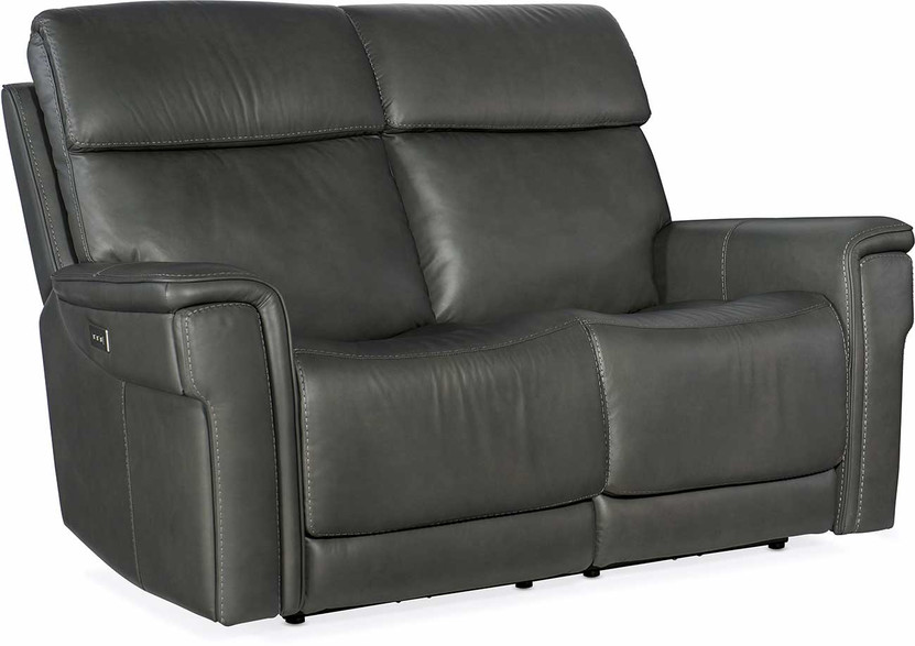 Hooker Furniture Living Room Lyra Zero Gravity Power Loveseat w Power Headrest