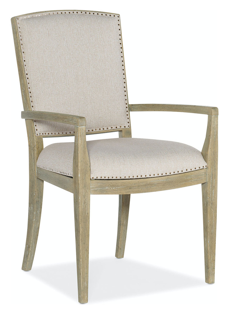 Hooker Furniture Surfrider Carved Back Arm Dining Chair Each