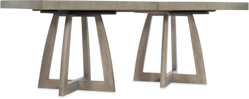 Hooker Furniture Dining Room Affinity 78 Rectangle Pedestal Dining Table