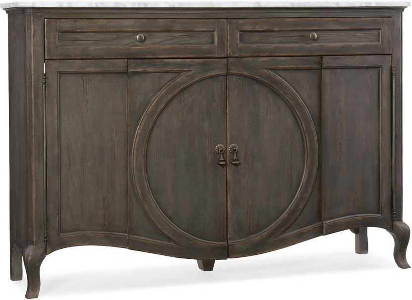 Hooker Furniture Living Room Melange Four-Door Two-Drawer Credenza
