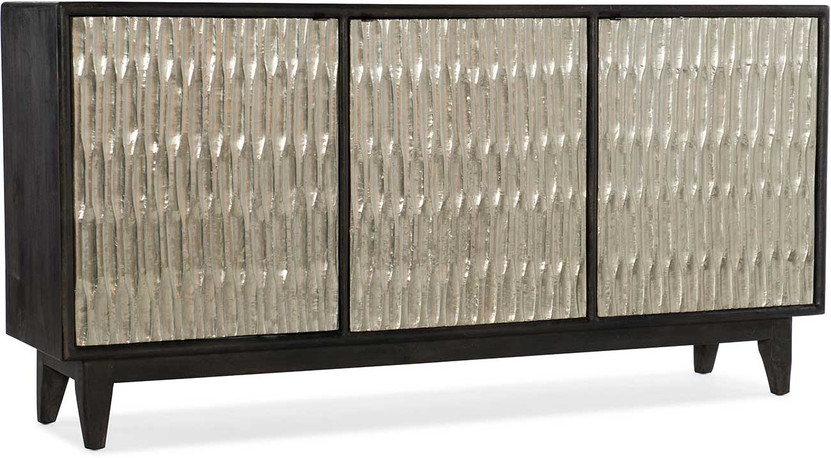 Hooker Furniture Shimmer Credenza with Three-Doors in Charcoal