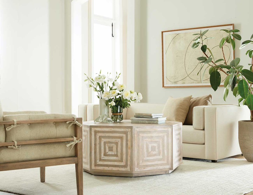 Hooker Furniture Living Room Commerce  Market Octagonal Cocktail Table