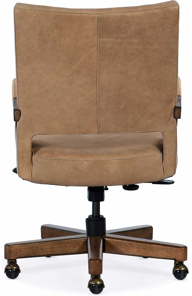 Hooker Furniture Home Office Chace Leather Executive Swivel Tilt Chair
