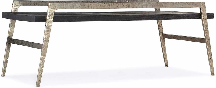 Hooker Furniture Living Room Chapman Shou Sugi Ban Rectangle Cocktail Table