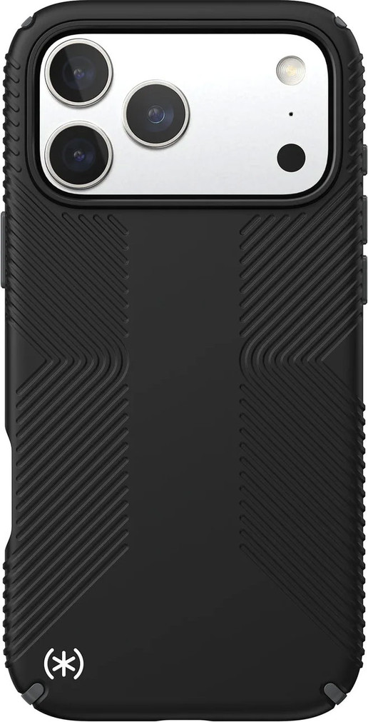 Speck Presidio2 Grip MagSafe Case for iPhone 17 Pro Max in BlackSlate Grey Metallic