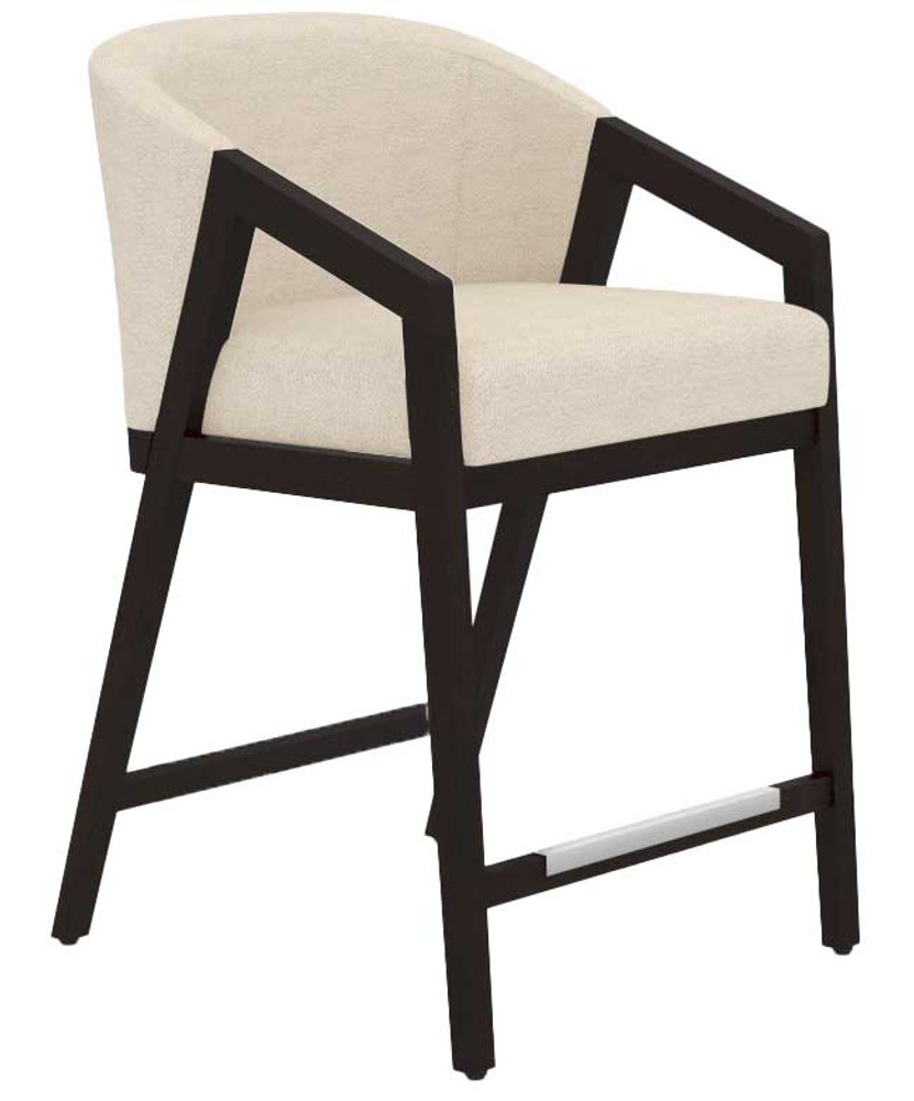 Canadel Modern Dining Stool 8178 in Ebony Washed 6K Sunbrella