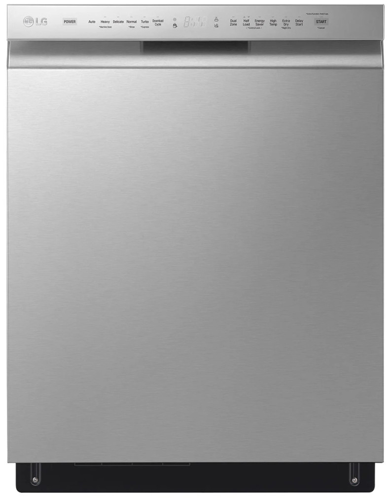 LG 24 PrintProof Stainless Steel Front Control Dishwasher With Quadwash And 3rd Rack