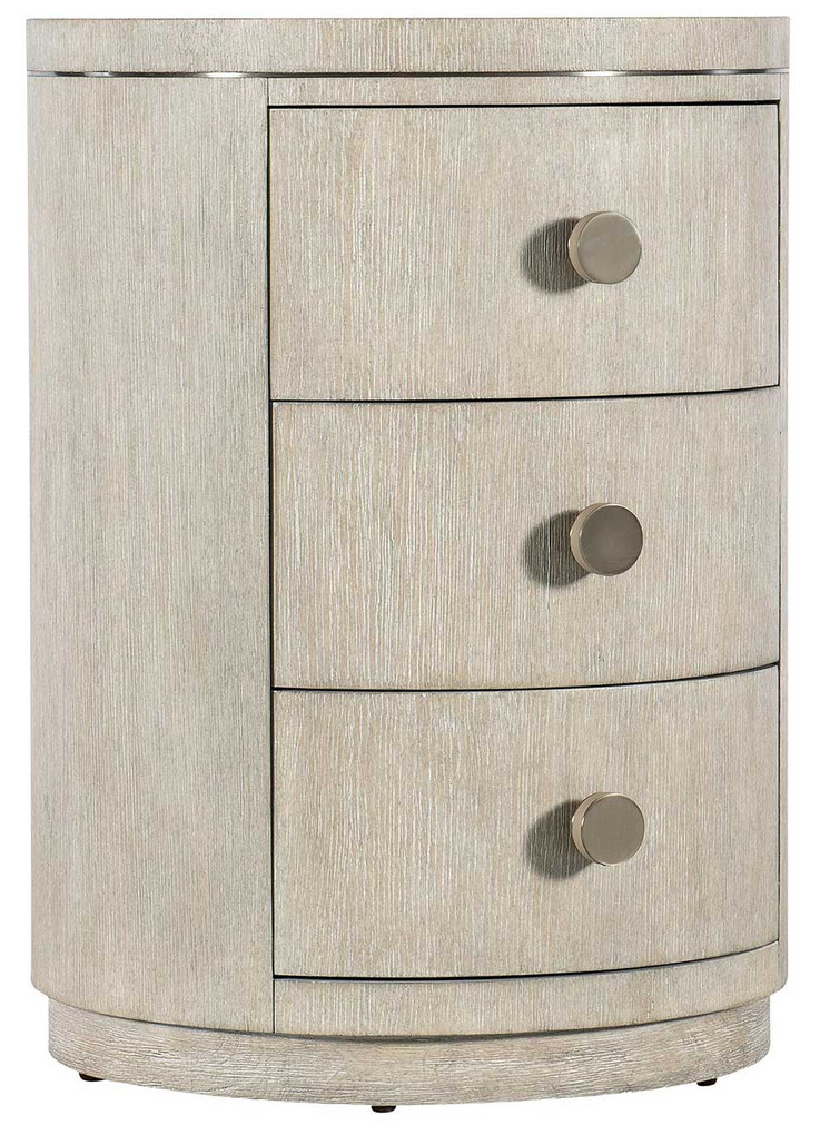 Hooker Furniture Modern Mood Round Nightstand in Diamond