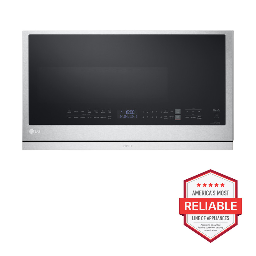 LG 2.1 Cu. Ft. PrintProof Stainless Steel Wi-Fi Enabled Over-The-Range Microwave Oven With EasyClean