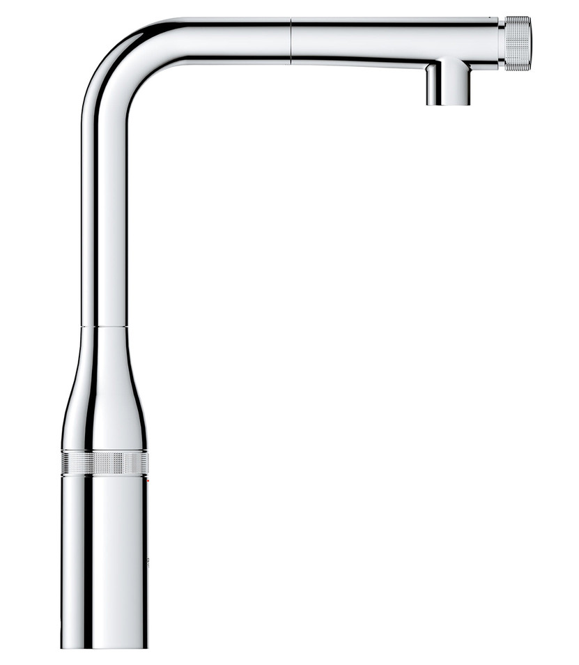 GROHE Essence StarLight Chrome Smartcontrol Pull-Out Kitchen Faucet
