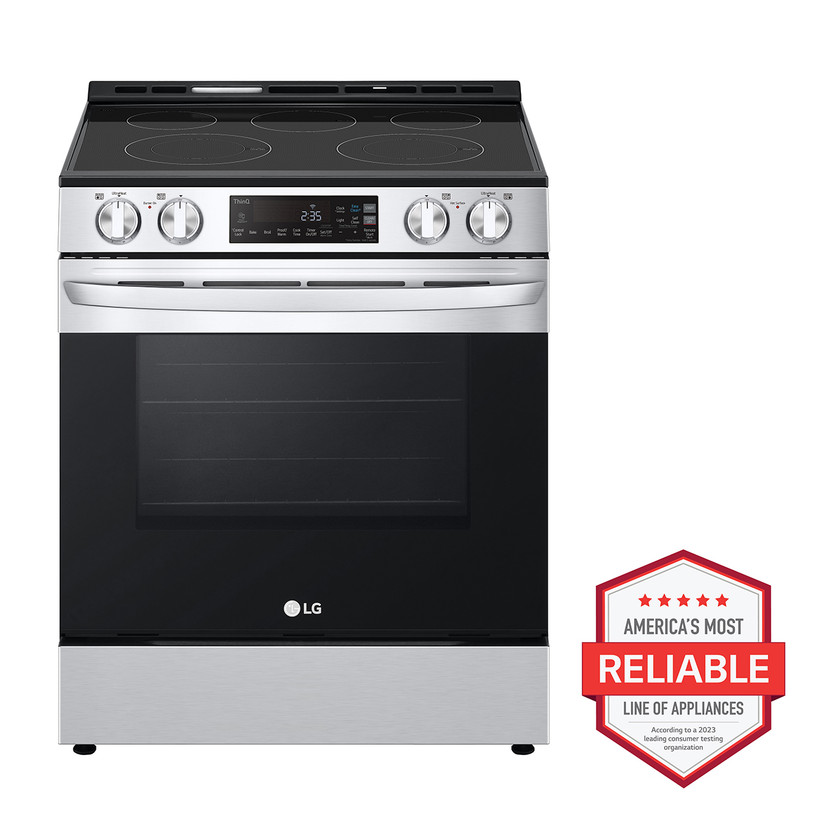 LG 6.3 Cu. Ft. PrintProof Stainless Steel Smart Wi-Fi Enabled Slide-In Electric Range With EasyClean