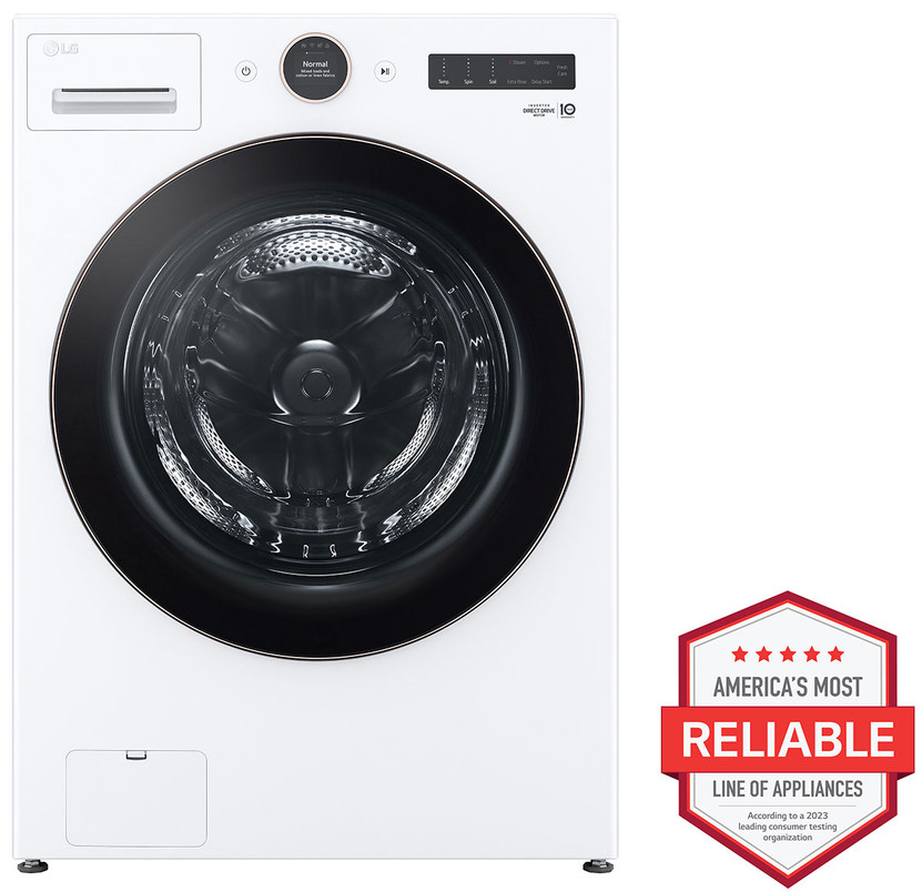 LG 7.4 Cu. Ft. White Front Load Electric Dryer