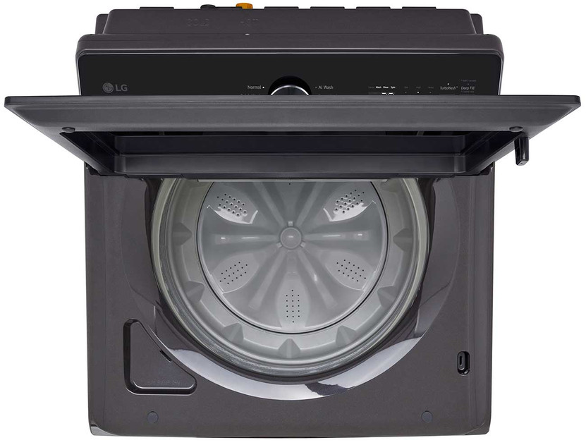 LG Smart Top Load Washer with EasyUnload and AI Sensing 5.0 Cu. Ft. in Black
