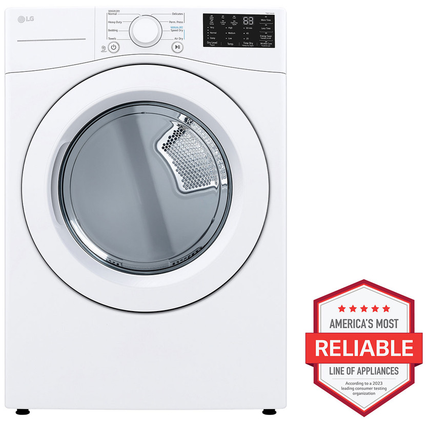 LG 7.4 Cu. Ft. White Front Load Electric Dryer (1)