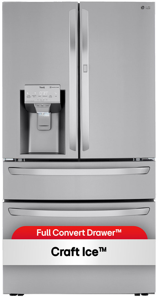 LG 29.5 Cu. Ft. Smart Wi-Fi Enabled Refrigerator With Craft Ice Maker 36-Inch Wide in PrintProof Stainless Steel