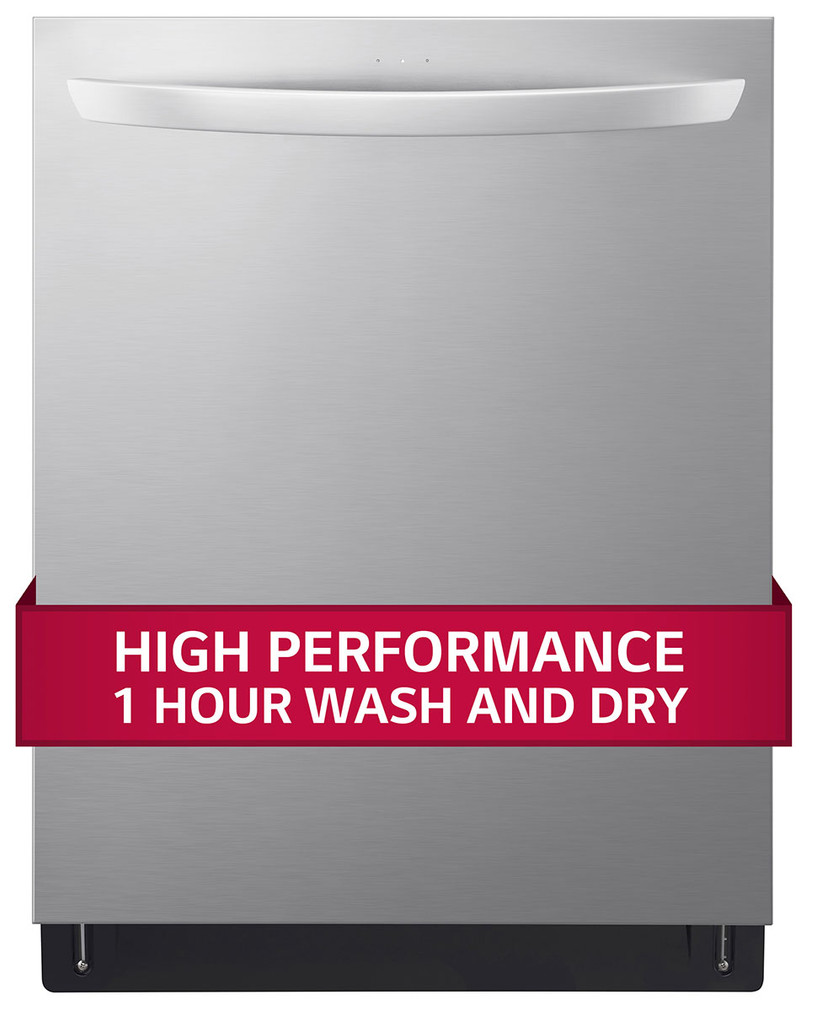 LG 24 PrintProof Stainless Steel Top Control Wi-Fi Enabled Dishwasher With QuadWash Pro