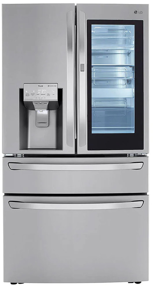 LG 29.5 Cu. Ft. Smart Wi-Fi InstaView Door-In-Door Refrigerator With Craft Ice Maker 36-Inch Wide in PrintProof Stainless Steel