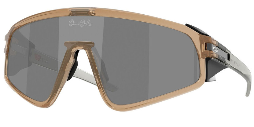 Oakley Latch Panel Sunglasses 35mm in Sepia with Prizm Black Lenses