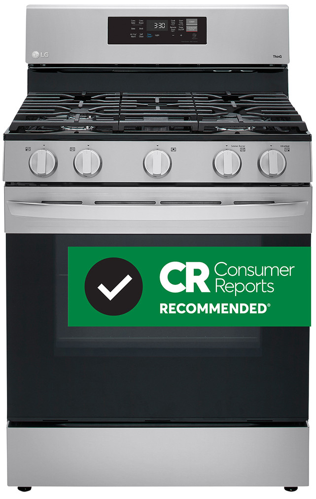 LG 5.8 Cu. Ft. Stainless Steel Smart Wi-Fi Enabled Fan Convection Gas Range With Air Fry  EasyClean