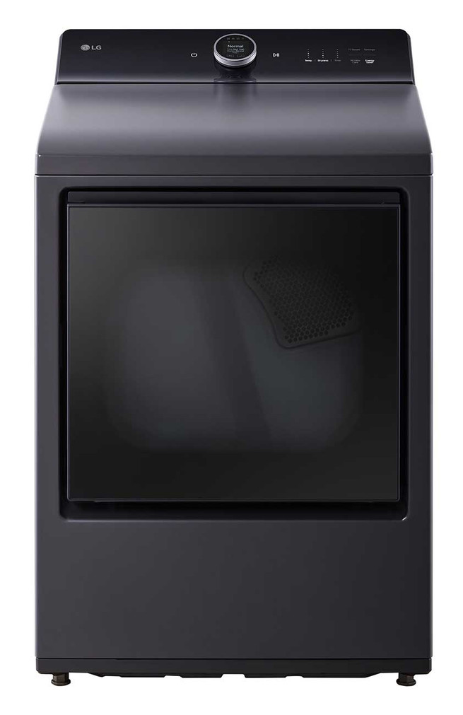 LG Gas Dryer Smart With AI Sensing 7.3 Cu. Ft. in Matte Black