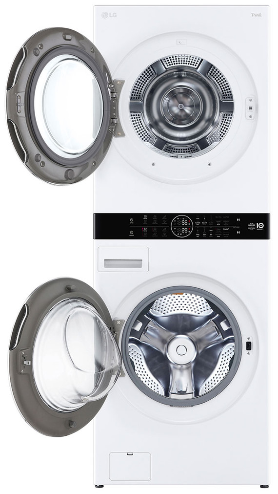 LG Washer And Electric Ventless Dryer WashTower 27 Inch in White