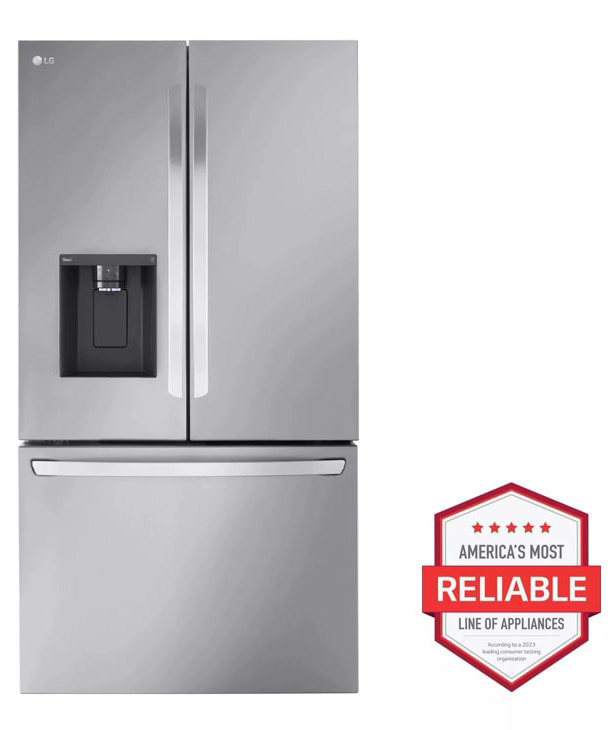 LG 31 Cu. Ft. French Door Refrigerator 36-Inch Wide ADA in PrintProof Stainless Steel