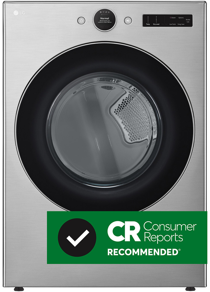 LG 7.4 Cu. Ft. Graphite Steel Smart Front Load Gas Dryer With AI Sensor Dry  TurboSteam