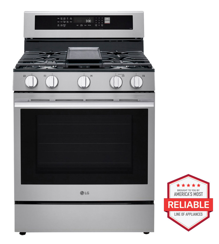 LG 6.3 Cu. Ft. Smart Gas Range in PrintProof Stainless Steel (1)