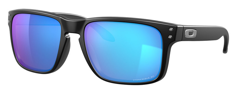 Oakley Holbrook Prizm Sapphire Polarized Sunglasses w Matte Black Frames, 57mm