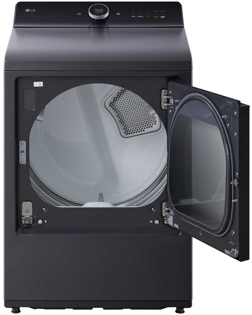 LG Electric Dryer With AI Sensing And TurboSteam 7.3 Cu. Ft. in Black