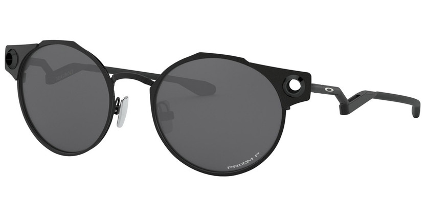 Oakley Deadbolt Prizm Black Polarized Sunglasses, Satin Frames, 50mm