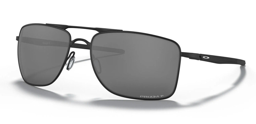 Oakley Gauge 8 Matte Black Sunglasses w Prizm Black Polarized Lenses, 62mm