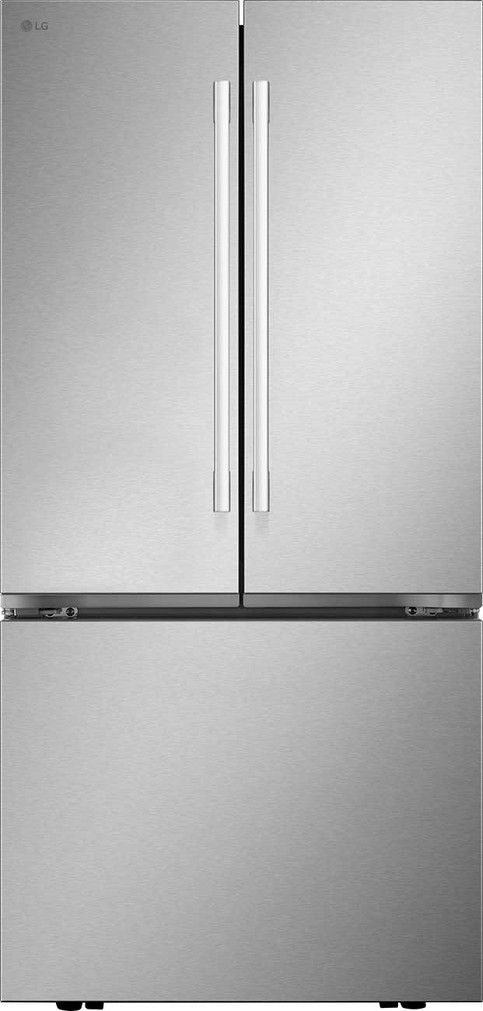 LG 25.1 Cu. Ft. Standard Depth French Door Refrigerator 33-Inch Wide ADA in PrintProof Stainless Steel