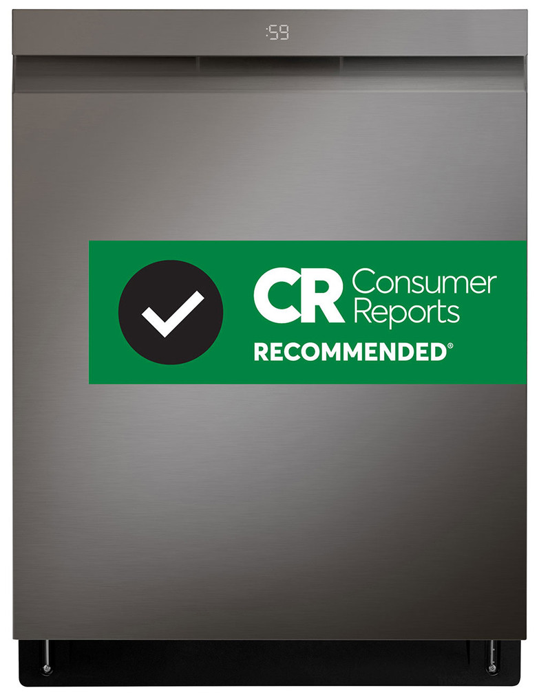 LG Top Control Dishwasher Smart 24 Inch in Black Stainless Steel